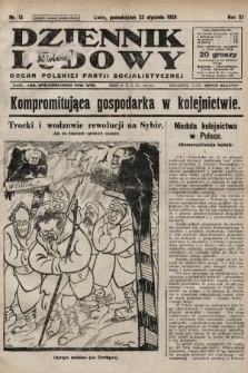 Dziennik Ludowy : organ Polskiej Partji Socjalistycznej. 1928, nr 18