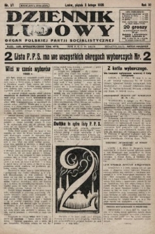 Dziennik Ludowy : organ Polskiej Partji Socjalistycznej. 1928, nr 27