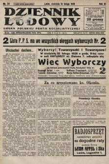 Dziennik Ludowy : organ Polskiej Partji Socjalistycznej. 1928, nr 34