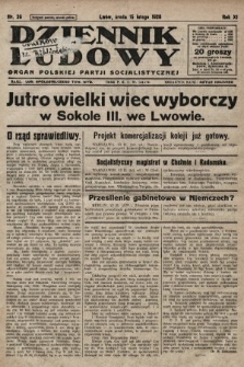 Dziennik Ludowy : organ Polskiej Partji Socjalistycznej. 1928, nr 36