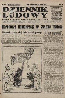 Dziennik Ludowy : organ Polskiej Partji Socjalistycznej. 1928, nr 41