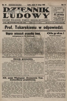 Dziennik Ludowy : organ Polskiej Partji Socjalistycznej. 1928, nr 44