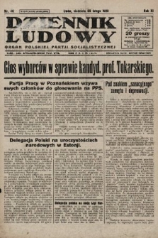 Dziennik Ludowy : organ Polskiej Partji Socjalistycznej. 1928, nr 46