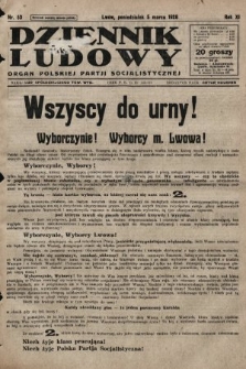 Dziennik Ludowy : organ Polskiej Partji Socjalistycznej. 1928, nr 53