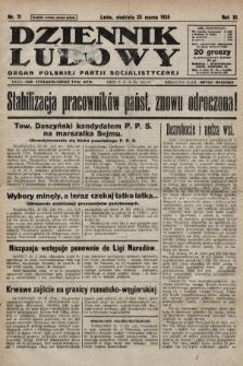 Dziennik Ludowy : organ Polskiej Partji Socjalistycznej. 1928, nr 71