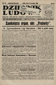 Dziennik Ludowy : organ Polskiej Partji Socjalistycznej. 1928, nr 214