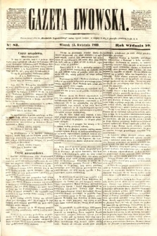 Gazeta Lwowska. 1869, nr 83