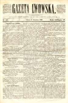 Gazeta Lwowska. 1869, nr 87