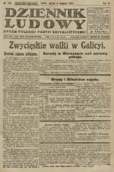 Dziennik Ludowy : organ Polskiej Partyi Socyalistycznej. 1920, nr 189