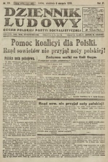 Dziennik Ludowy : organ Polskiej Partyi Socyalistycznej. 1920, nr 191