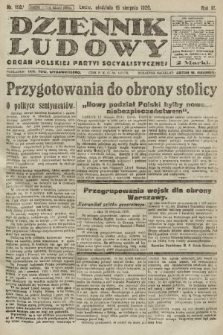 Dziennik Ludowy : organ Polskiej Partyi Socyalistycznej. 1920, nr 198