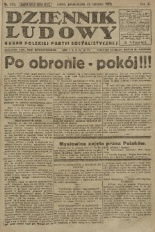 Dziennik Ludowy : organ Polskiej Partyi Socyalistycznej. 1920, nr 206