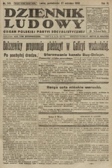 Dziennik Ludowy : organ Polskiej Partyi Socyalistycznej. 1920, nr 241