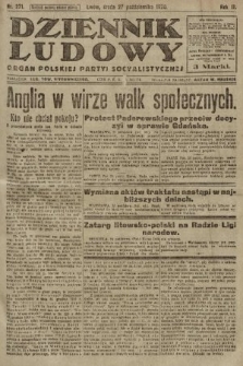 Dziennik Ludowy : organ Polskiej Partyi Socyalistycznej. 1920, nr 271