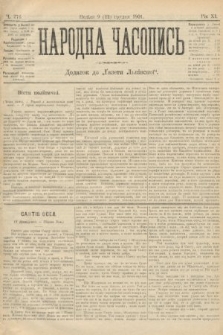 Народна Часопись : додаток до Ґазети Львівскої. 1901, ч. 276