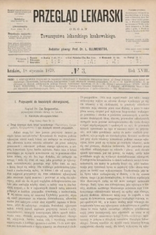 Przegląd Lekarski : organ Towarzystwa lekarskiego krakowskiego. 1879, nr 3