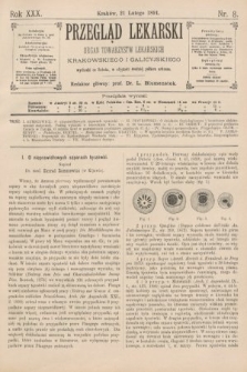 Przegląd Lekarski : organ Towarzystw Lekarskich Krakowskiego i Galicyjskiego. 1891, nr 8