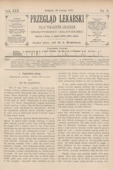 Przegląd Lekarski : organ Towarzystw Lekarskich Krakowskiego i Galicyjskiego. 1891, nr 9