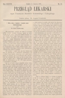 Przegląd Lekarski : organ Towarzystw lekarskich: Krakowskiego i Galicyjskiego. 1898, nr 24