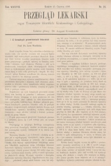 Przegląd Lekarski : organ Towarzystw lekarskich: Krakowskiego i Galicyjskiego. 1898, nr 26