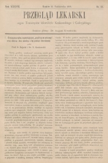 Przegląd Lekarski : organ Towarzystw lekarskich: Krakowskiego i Galicyjskiego. 1898, nr 43