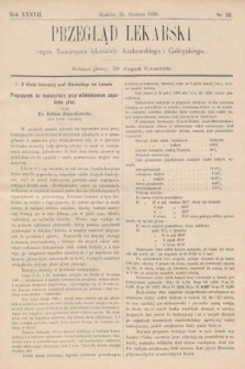 Przegląd Lekarski : organ Towarzystw lekarskich: Krakowskiego i Galicyjskiego. 1898, nr 52