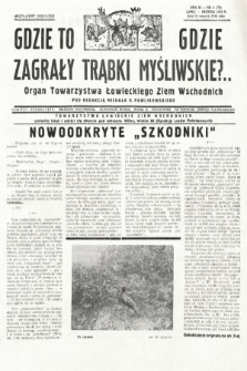 Gdzie to Gdzie Zagrały Trąbki Myśliwskie?.. : Organ Towarzystwa Łowieckiego Ziem Wschodnich : bezpłatny dodatek. 1936, nr 4