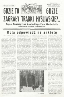 Gdzie to Gdzie Zagrały Trąbki Myśliwskie?.. : Organ Towarzystwa Łowieckiego Ziem Wschodnich : bezpłatny dodatek. 1936, nr 7