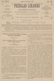 Przegląd Lekarski : organ Towarzystw Lekarskich Krakowskiego i Galicyjskiego. 1892, nr 30