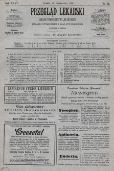 Przegląd Lekarski : organ Towarzystw Lekarskich: Krakowskiego i Galicyjskiego. 1896, nr 42