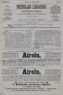 Przegląd Lekarski : organ Towarzystw Lekarskich: Krakowskiego i Galicyjskiego. 1896, nr 50