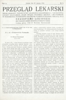 Przegląd Lekarski oraz Czasopismo Lekarskie. 1912, nr 3