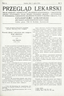 Przegląd Lekarski oraz Czasopismo Lekarskie. 1912, nr 9