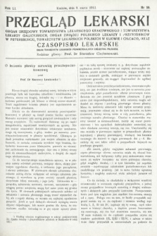 Przegląd Lekarski oraz Czasopismo Lekarskie. 1912, nr 10