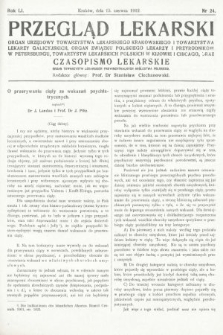 Przegląd Lekarski oraz Czasopismo Lekarskie. 1912, nr 24