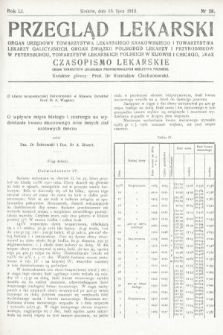 Przegląd Lekarski oraz Czasopismo Lekarskie. 1912, nr 28
