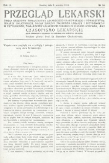 Przegląd Lekarski oraz Czasopismo Lekarskie. 1912, nr 36