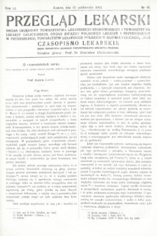 Przegląd Lekarski oraz Czasopismo Lekarskie. 1912, nr 41