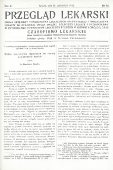 Przegląd Lekarski oraz Czasopismo Lekarskie. 1912, nr 42