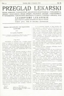 Przegląd Lekarski oraz Czasopismo Lekarskie. 1912, nr 44