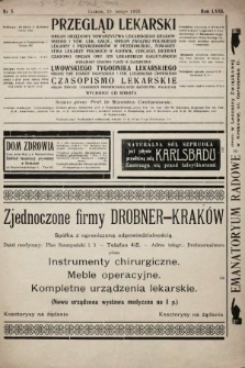 Przegląd Lekarski oraz Czasopismo Lekarskie. 1919, nr 5