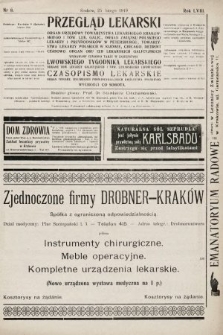 Przegląd Lekarski oraz Czasopismo Lekarskie. 1919, nr 8