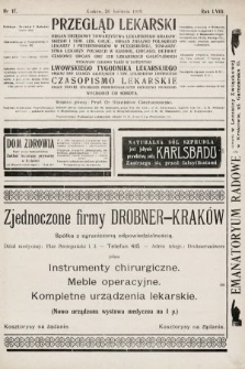 Przegląd Lekarski oraz Czasopismo Lekarskie. 1919, nr 17
