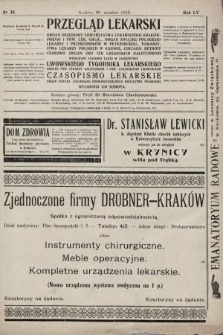 Przegląd Lekarski oraz Czasopismo Lekarskie. 1919, nr 38