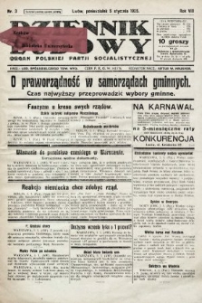 Dziennik Ludowy : organ Polskiej Partji Socjalistycznej. 1925, nr 3