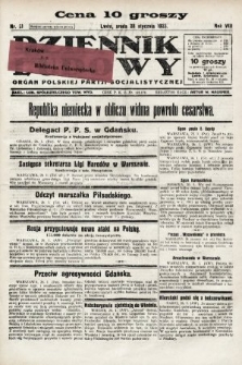 Dziennik Ludowy : organ Polskiej Partji Socjalistycznej. 1925, nr 21