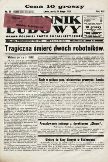 Dziennik Ludowy : organ Polskiej Partji Socjalistycznej. 1925, nr 39