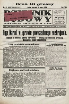 Dziennik Ludowy : organ Polskiej Partji Socjalistycznej. 1925, nr 61