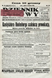 Dziennik Ludowy : organ Polskiej Partji Socjalistycznej. 1925, nr 84