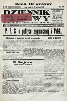 Dziennik Ludowy : organ Polskiej Partji Socjalistycznej. 1925, nr 98